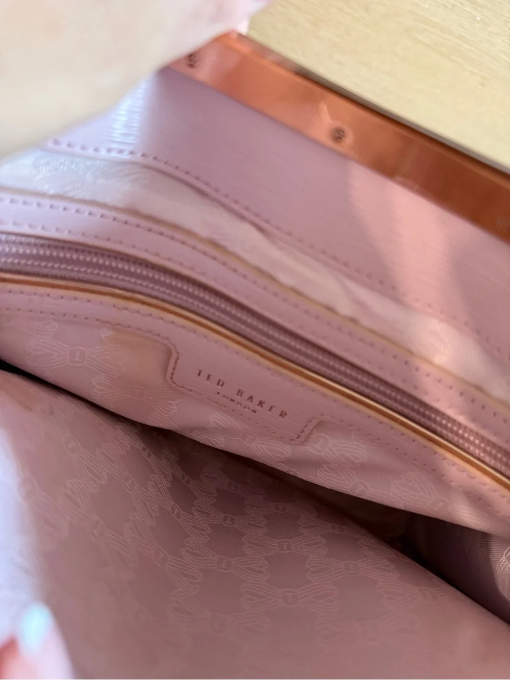 Ted Baker Pink Bow Leather Bag